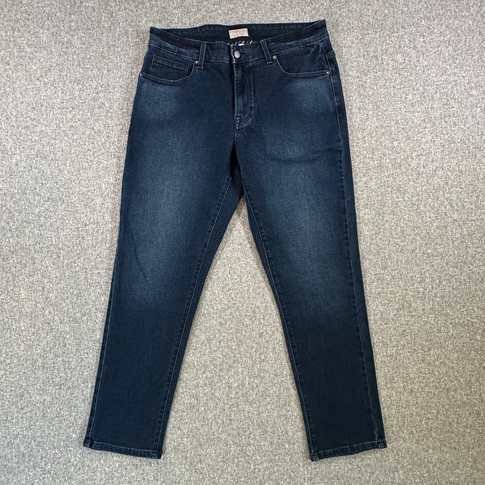 Ted Baker Jeans Mens 32x30 1864001 Dark Blue Straight Denim 5-Pocket